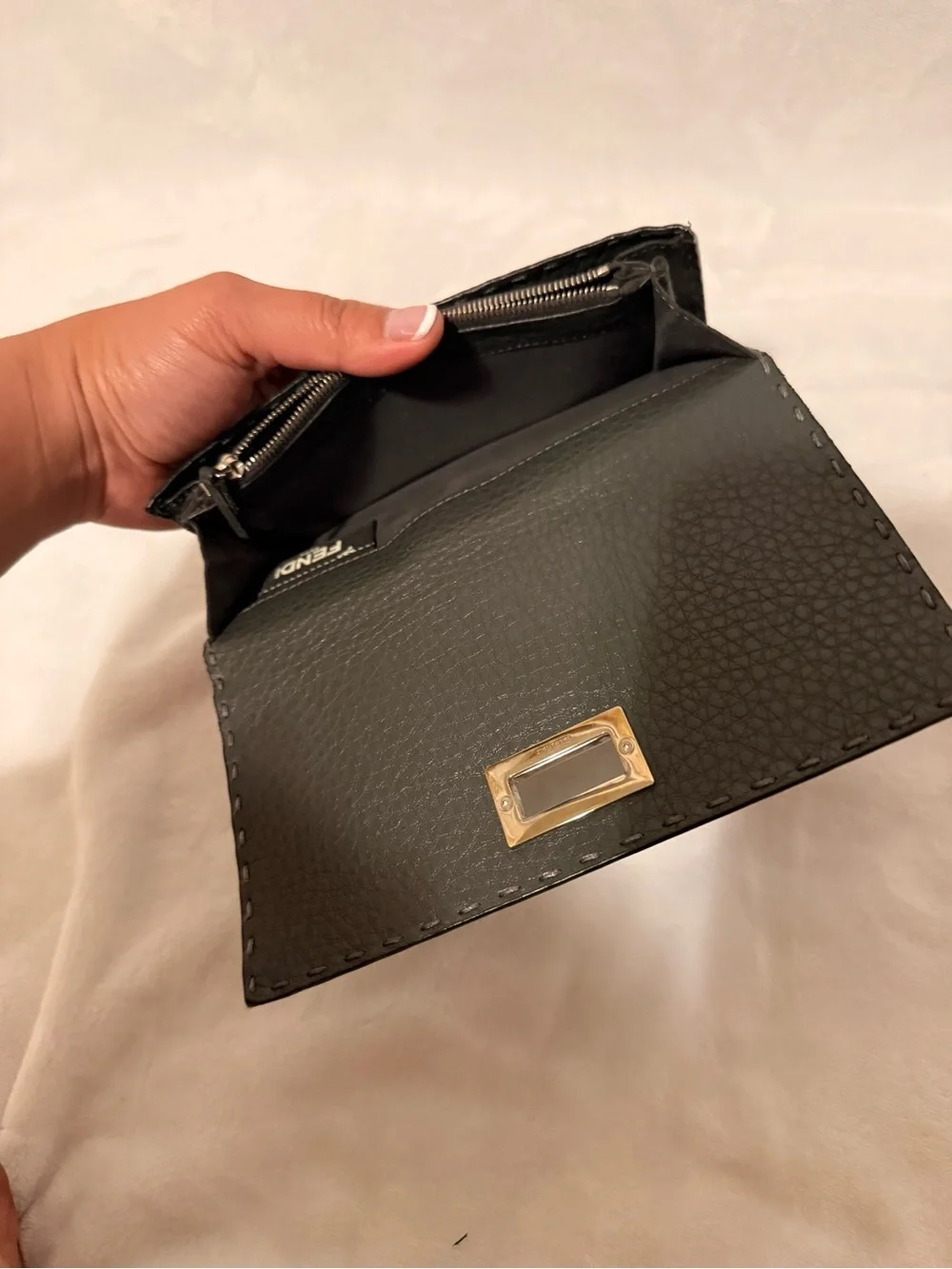 Fendi Selleria Peekaboo Medium Bifold Wallet
